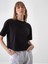 Kadın Siyah Oversize Pamuklu Bluz 1