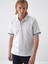 Erkek Beyaz Regular Fit Pamuklu Polo Yaka Basic Tişört 1