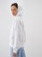 Beyaz Oversize Pamuklu Sweatmont 1
