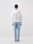 Beyaz Oversize Pamuklu Sweatmont 4