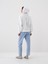 Beyaz Oversize Pamuklu Sweatmont 5