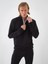 Erkek Siyah Slim Fit Pamuklu Sweatshirt 1