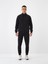 Siyah Regular Fit Pamuklu Sweat Pantolon 2