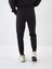 Siyah Regular Fit Pamuklu Sweat Pantolon 4