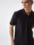 Erkek Siyah Regular Fit Pamuklu Polo Yaka Tişört 1