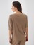 Kadın Camel Oversize Pamuklu Bluz 4