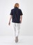 Erkek Lacivert Regular Fit Pamuklu Polo Yaka Basic Tişört 5