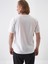 Erkek Beyaz Slim Fit Pamuklu Basic Tişört 4