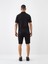 Siyah Slim Fit Pamuklu Şort 5