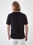 Erkek Siyah Slim Fit Pamuklu Basic Tişört 4