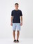 Erkek Lacivert Slim Fit Pamuklu Basic Tişört 2