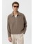 Kahve Mevsimlik Relax Fit Erkek Mont 1
