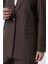 Kahve 100% Keten Kadın Blazer Ceket 4