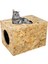 Kedi Evi Dış Ortam Uygun Ahşap Kedi Evi Osb 40x30x30 cm 2