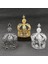 Gümüş Rengi Castle Metal Crown- Cake Crown Topper King Retro Siyah Headdress Barok Taç Süsleri (Yurt Dışından) 3