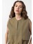 Haki Oversize Kadın Yelek 3