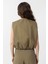 Haki Oversize Kadın Yelek 4