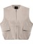 Bej Oversize Kadın Yelek 5