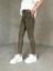 JEAN-08131 Haki Yıkama Kumaş Yüksek Bel Likralı Skinny Jean 5