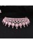 Gümüş Pembe Barok Lüks Pembe Kristal Gözyaşları Gelin Tiaras Taç Taklidi Pageant Diadem Kafa Düğün Saç Aksesuarları Tiara De Noiva (Yurt Dışından) 5