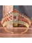 No.21 Boyutu Moda Barok Muhteşem Büyük Kırmızı Kristal Gelin Tiaras Düğün Taç Gelin Yarışması Için Saç Bantları Düğün Saç Aksesuarları (Yurt Dışından) 4