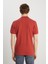 %100 Pamuk Regular Fit Normal Kesim Kiremit Rengi Polo Yaka Tişört 5