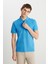 %100 Pamuk Regular Fit Normal Kesim Lacivert Polo Yaka Tişört 2