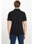 %100 Pamuk Regular Fit Normal Kesim Siyah Polo Yaka Tişört 5