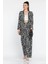 Kadın Desenli Kimono Pantolon Ikili Takım 2