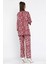 Kadın Desenli Kimono Pantolon Ikili Takım 3