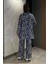 Kadın Desenli Kimono Pantolon Ikili Takım 3