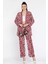 Kadın Desenli Kimono Pantolon Ikili Takım 1