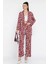Kadın Desenli Kimono Pantolon Ikili Takım 2