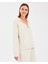 W Essential Full Zip Sweatshirt Kadın Off White Sweatshirt S242117-102 2
