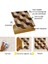 Kendinden Yapışkanlı Geometrik Ahşap Desenli Pvc Karo 30X30 cm (33 Adet) 3 M2 3