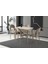 Ahşap Salon Yemek Masa Sandalye Takımı 4 Cappicino Sandalyeli Yandan Açılır Büyüyen Sidon 80 x 120 cm 1