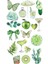 Green Collection Retro Sticker, Çıkartma, Ajanda, Günlük, Planlayıcı, Bullet Journal ,scrapbook 1
