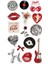 Red Collection Vintage Sticker, Çıkartma, Ajanda, Günlük, Planlayıcı, Bullet Journal , Scrapbook 1