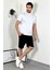 Yarım Balıkçı Yaka Oversize Beyaz T-Shirt 1