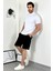 Yarım Balıkçı Yaka Oversize Beyaz T-Shirt 4