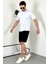Unisex Oversize Beyaz Basic T-Shirt 3