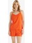 Kadın Premium Ekovero İnce Askılı Şortlu Mercan Pijama Takımı C1T3N5O06 1