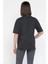 Kadın Ön Baskılı Bisiklet Yaka Tişört 3