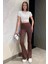 Kadın Yüksek Bel Fitilli İspanyol Paça Tayt P-00015493 2