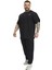 Erkek Loose Fit Pamuklu Mevsimlik Eşofman Altı Big Sam PNT1412 4