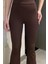 Kadın Yüksek Bel Fitilli İspanyol Paça Tayt P-00015493 4