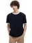 Kısa Kollu Waffle Dokulu Regular Fit Basic Yarım Fermuarlı Tişört 2