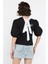 Kadın Sırt Bağlama Detaylı Kol Lastikli Bluz 3