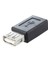Siyah USB 2.0 Tip A Dişi - Mikro USB B Dişi Adaptör Fişi Dönüştürücü (Yurt Dışından) 1