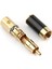 Hifi Rca Konektörü 10MM Karbon Fiber Altın Kaplama Lotus Fiş Hoparlör Terminali Ses Güç Subwoofer Amplifikatör (Yurt Dışından) 4